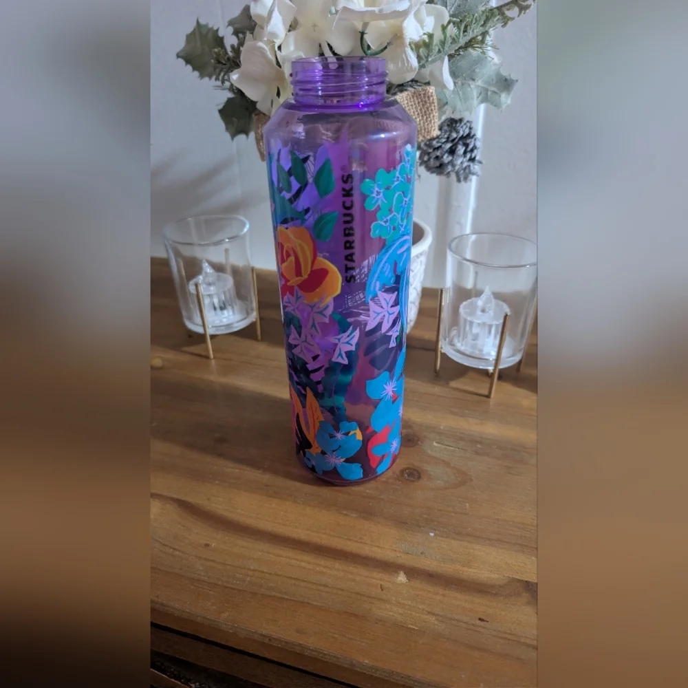 Starbucks colorful floral